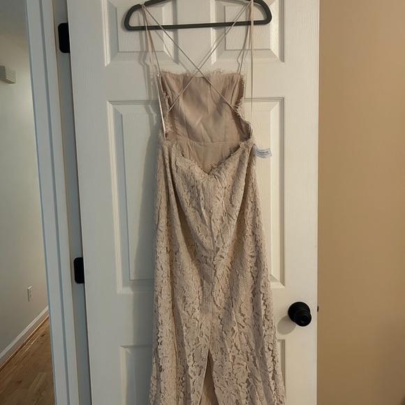Champagne Anthropologie Formal Dress - Picture 7 of 8